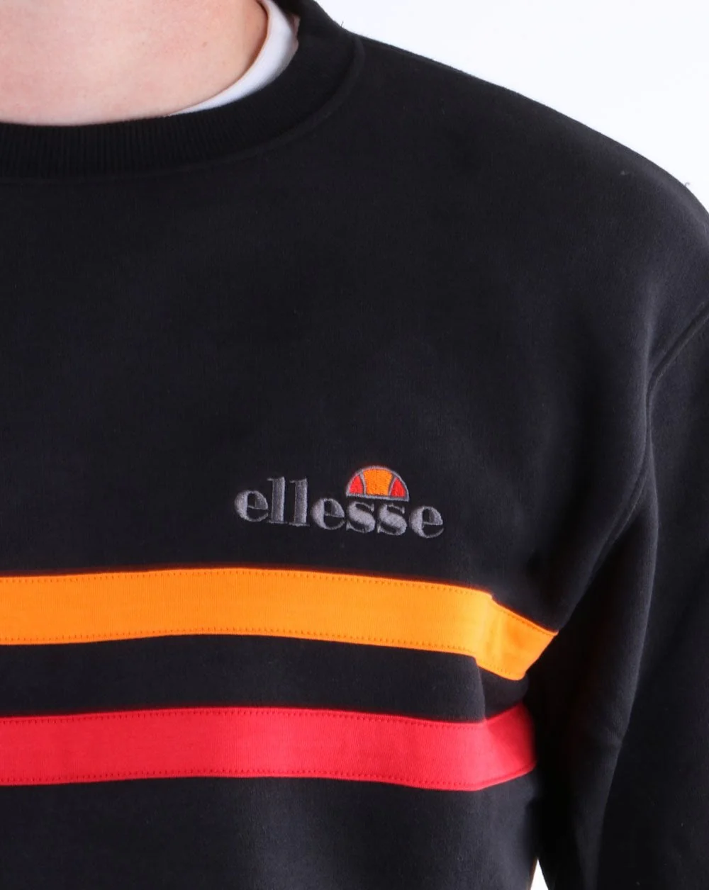 Ellesse Erminion Sweatshirt Black/Orange/Red - Image 3