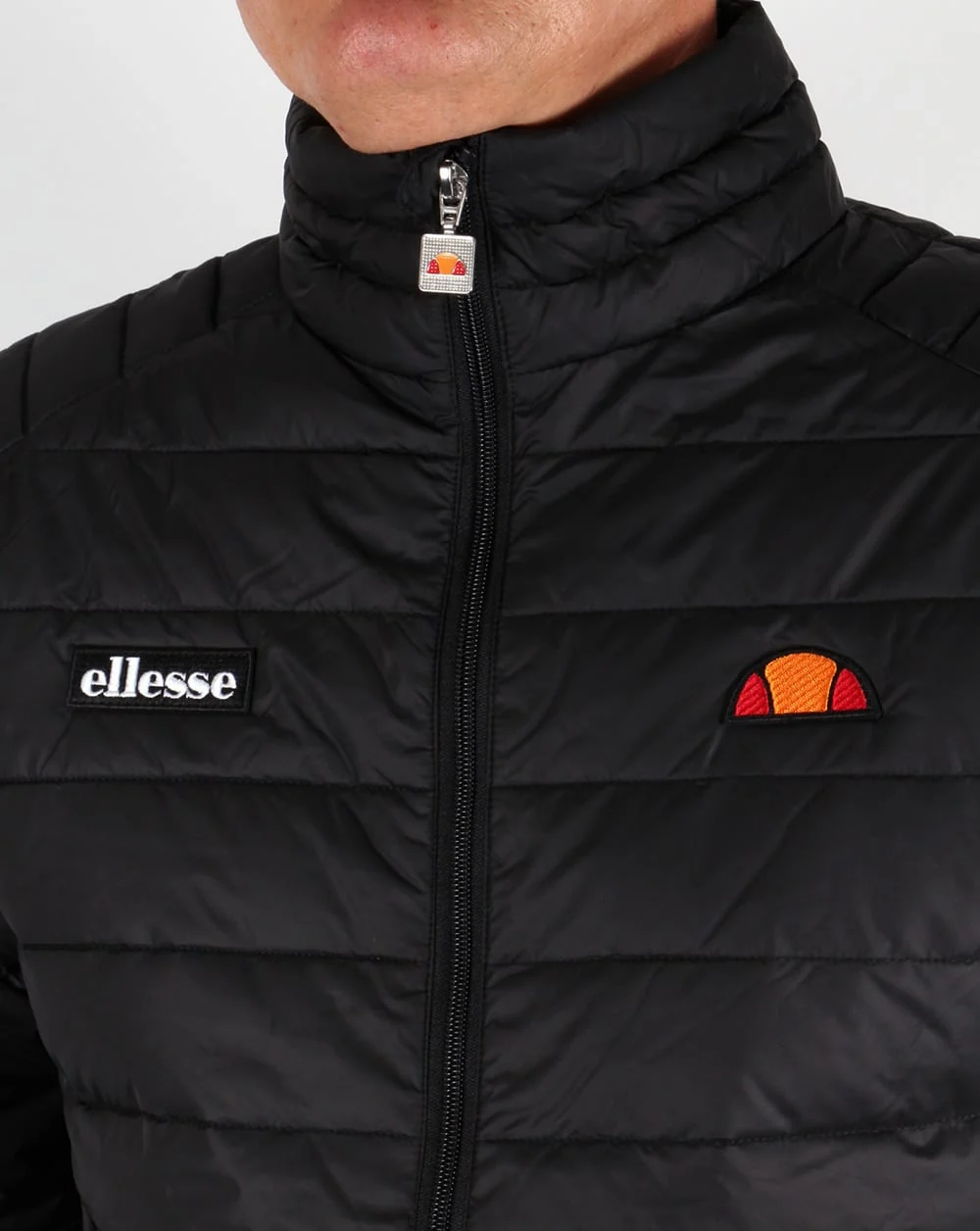 Ellesse Funnel Bubble Jacket Black - Image 2