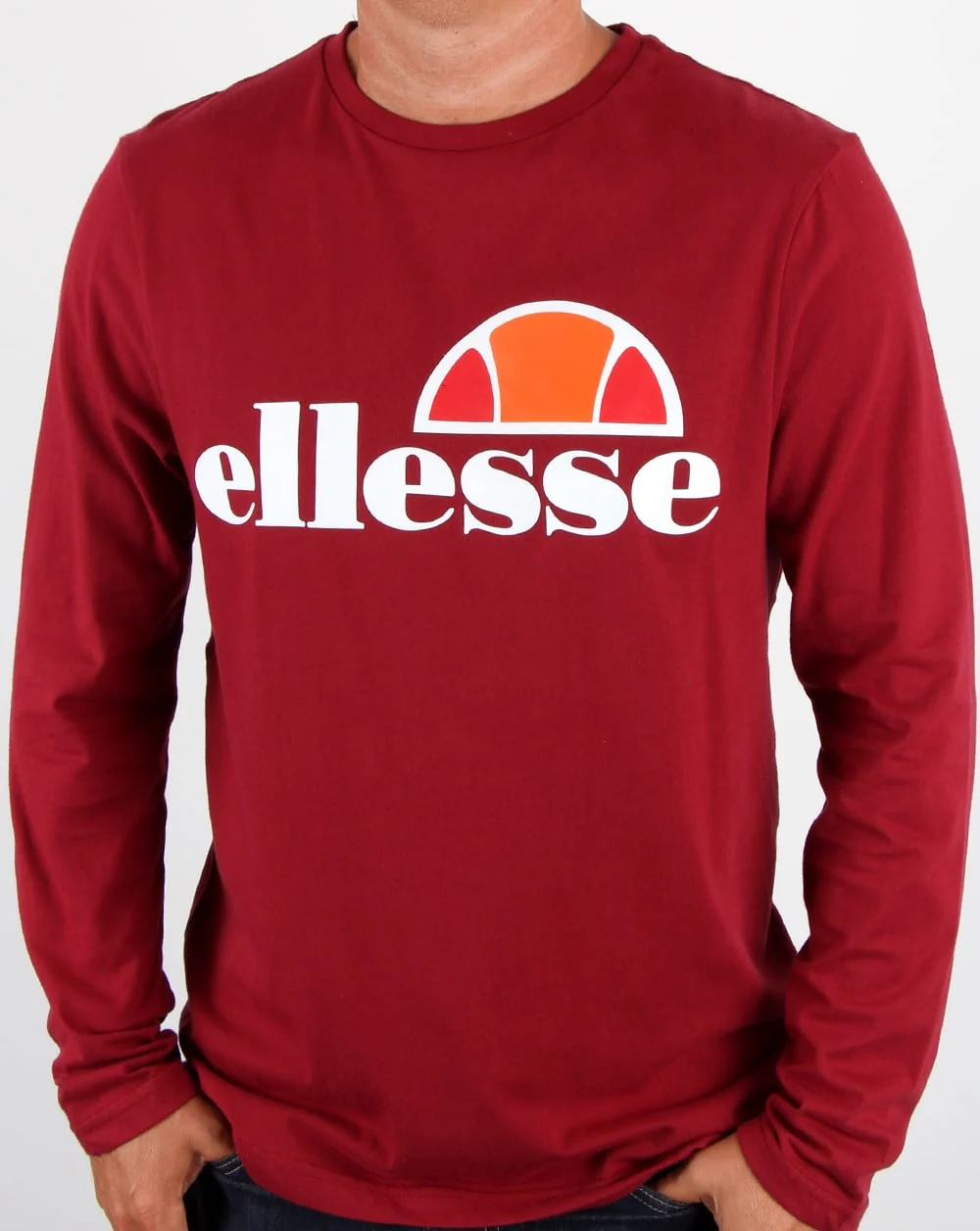 Ellesse Grazie Long Sleeve T Shirt Tibetan Red