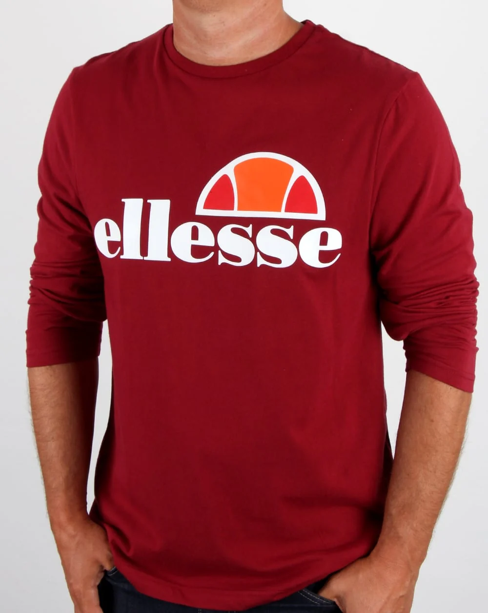 Ellesse Grazie Long Sleeve T Shirt Tibetan Red - Image 3