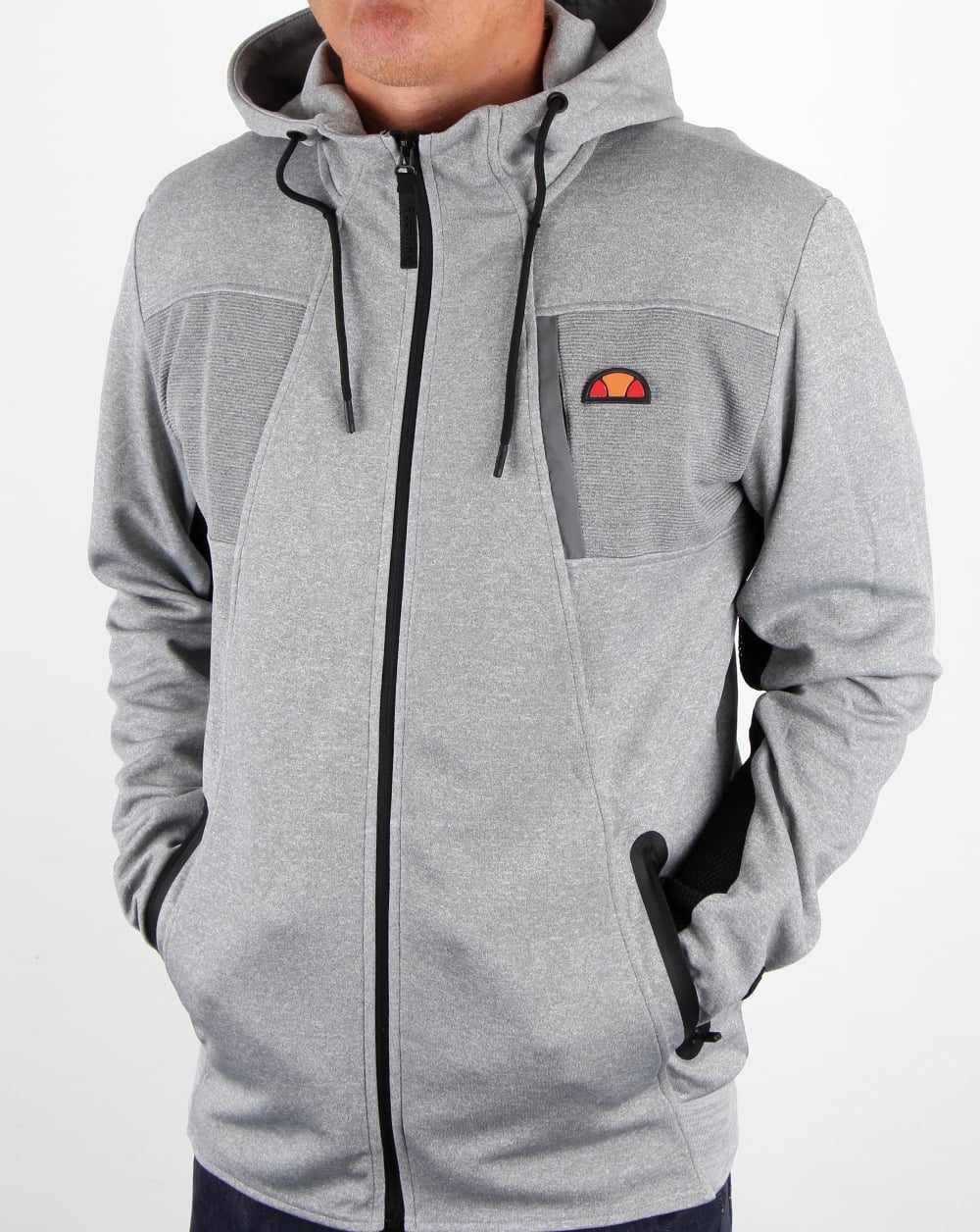 Ellesse Inertia Track Top Grey Marl - Image 3