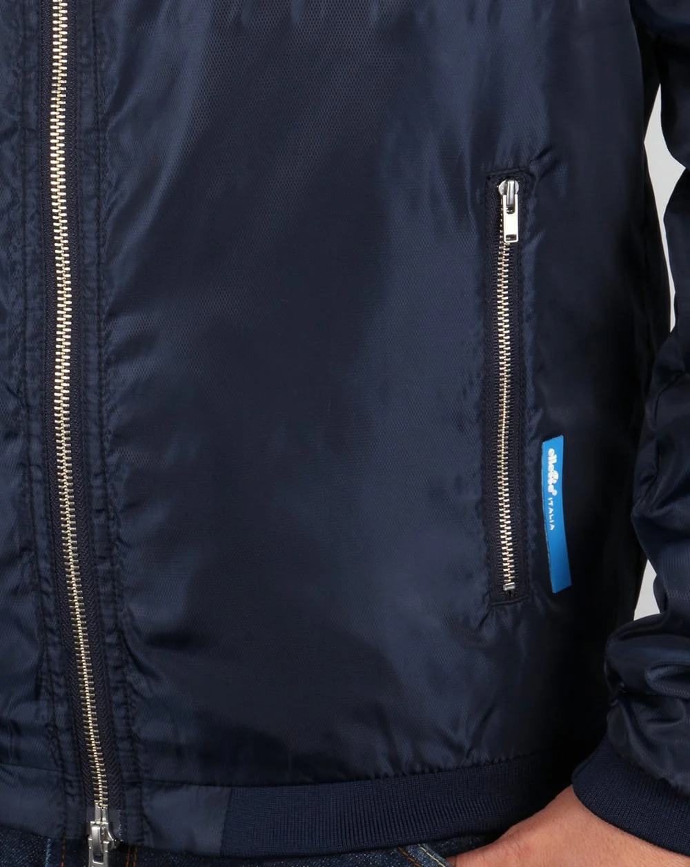 Ellesse Italia Apuan Bomber Jacket Navy - Image 4