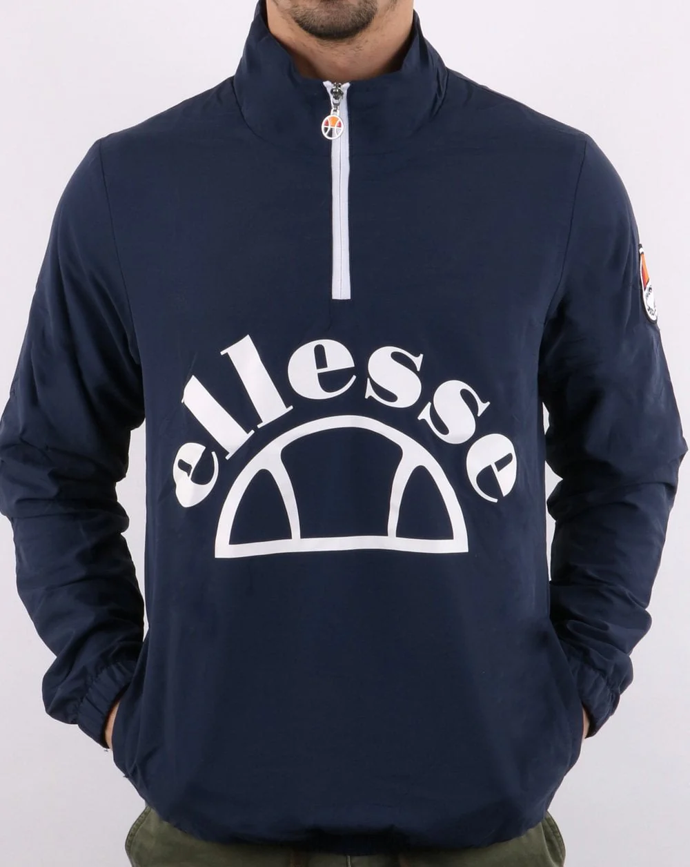 Ellesse Junio Qtr Zip Jacket Navy - Image 2
