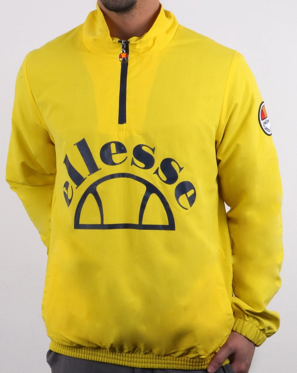 Ellesse Junio Qtr Zip Jacket Yellow - Image 2