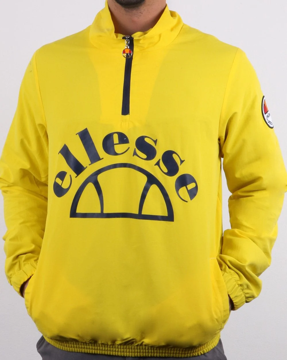 Ellesse Junio Qtr Zip Jacket Yellow - Image 3