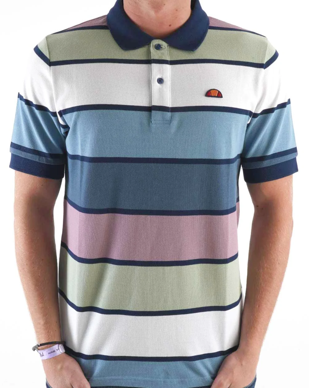 Ellesse Kyle Striped Polo Shirt Multi