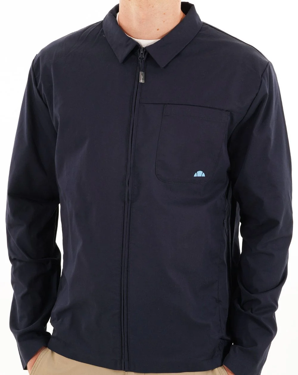 Ellesse Lecote Overshirt Style Zip Jacket Navy