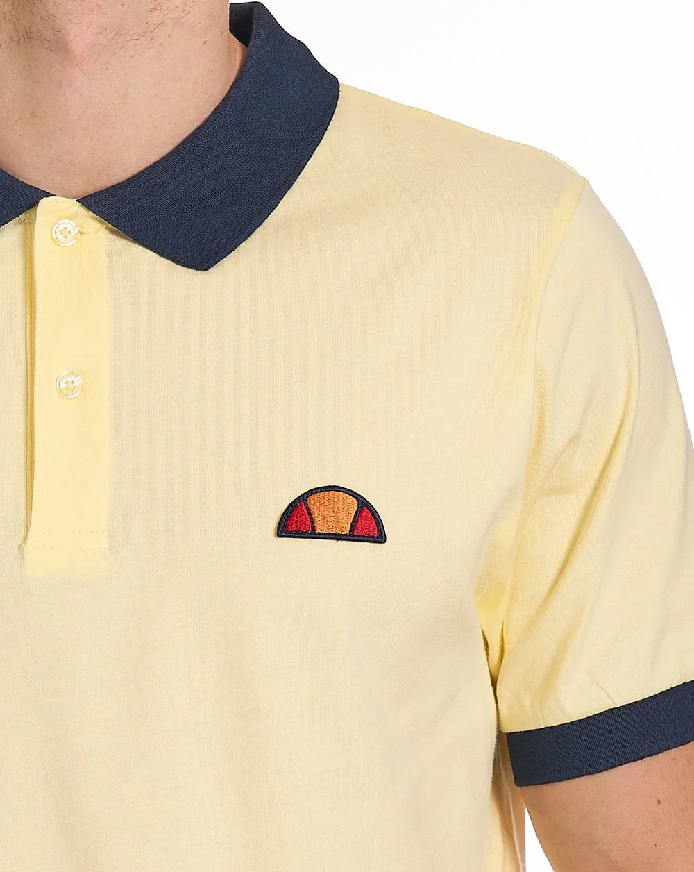 Ellesse Lessepsia Polo Shirt Light Yellow / Navy - Image 3