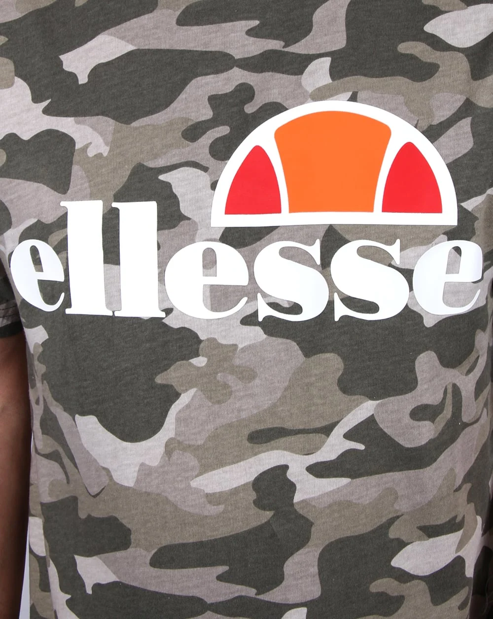 Ellesse Logo T Shirt Camo - Image 2