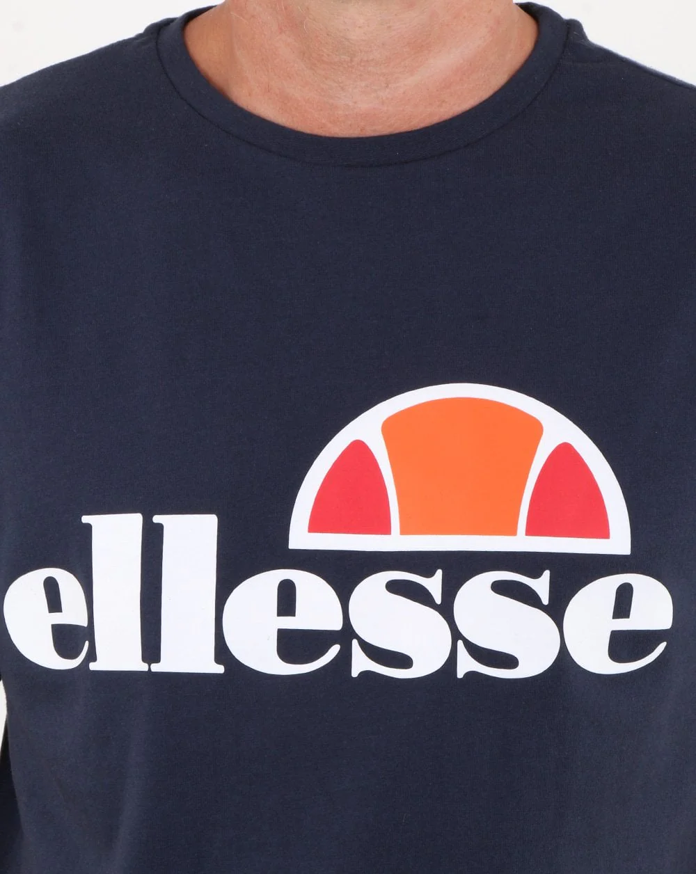 Ellesse Logo T Shirt Navy - Image 3