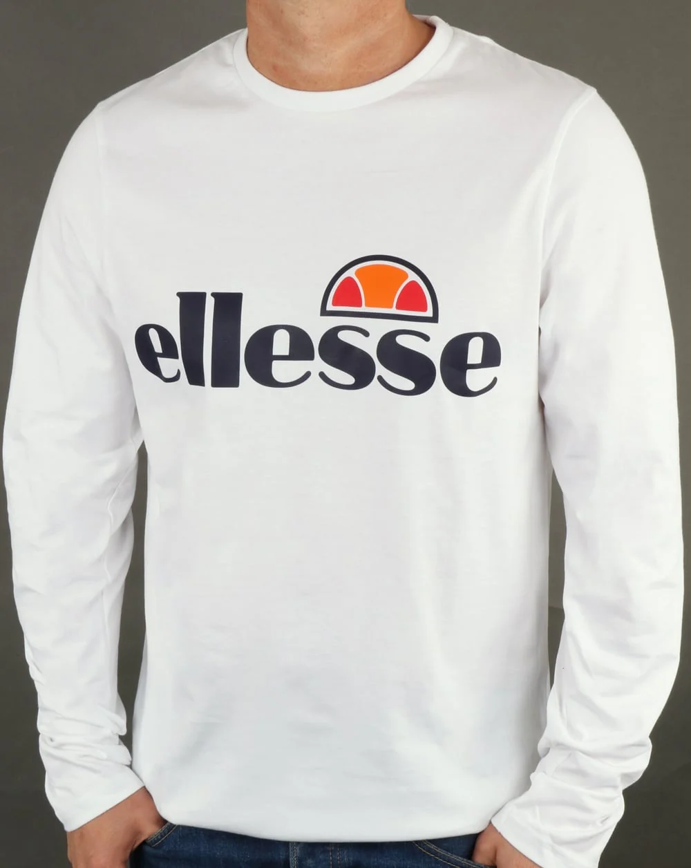 Ellesse Long Sleeve T-Shirt White