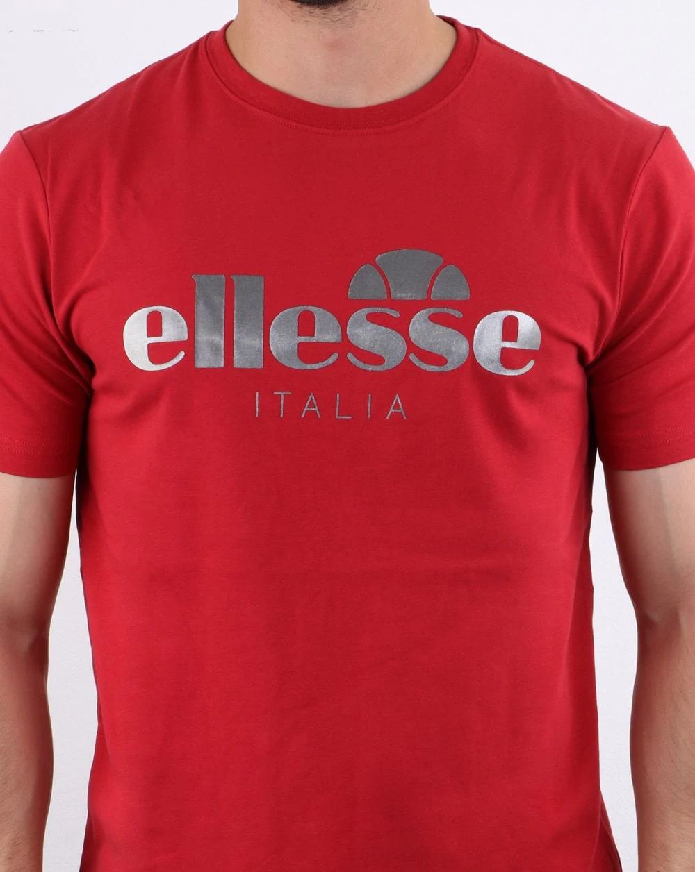 Ellesse Lucchese T Shirt Burgundy - Image 3