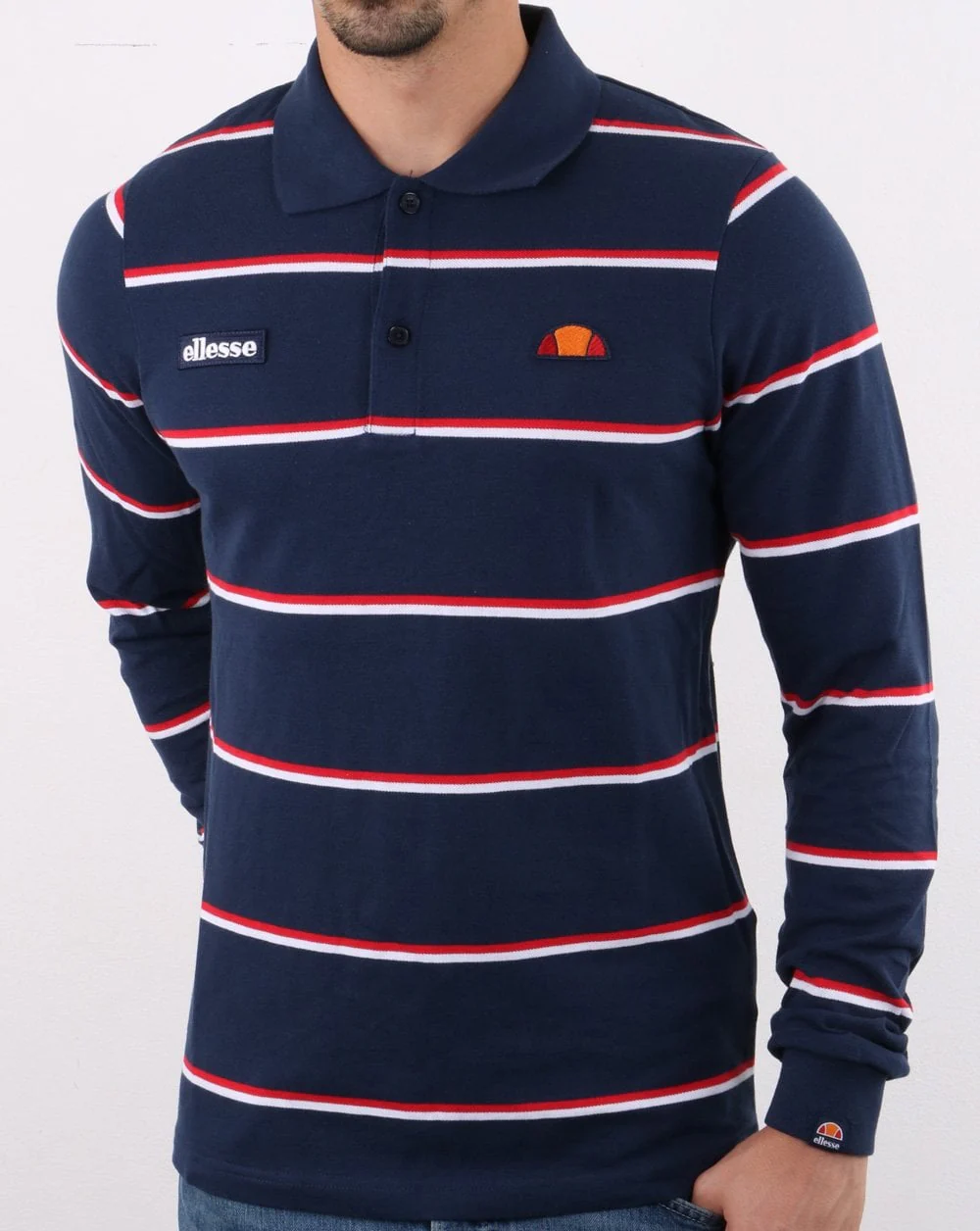 Ellesse Maffio Rugby Shirt Navy - Image 2