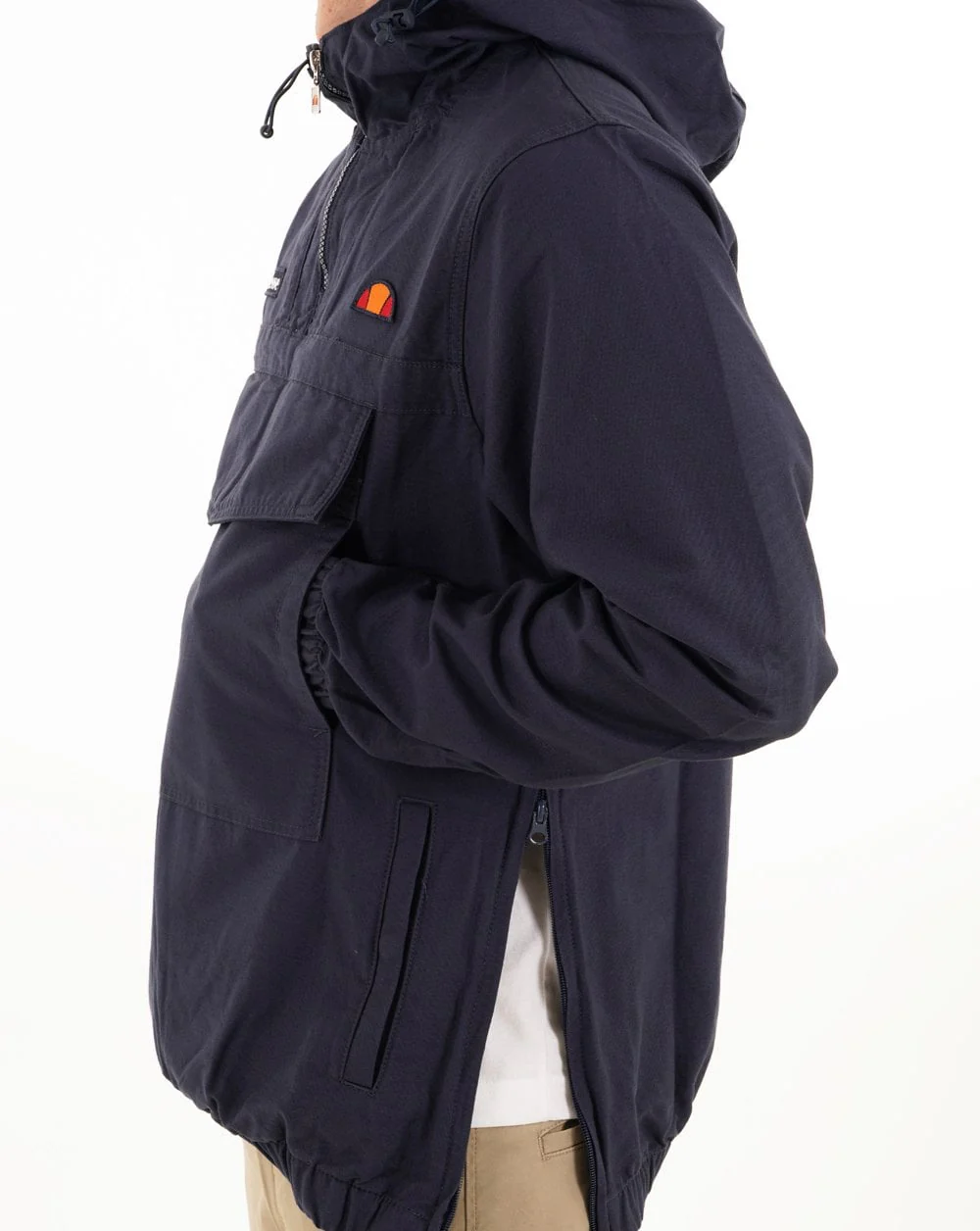 Ellesse Mont Canvas Overhead Jacket Navy - Image 4