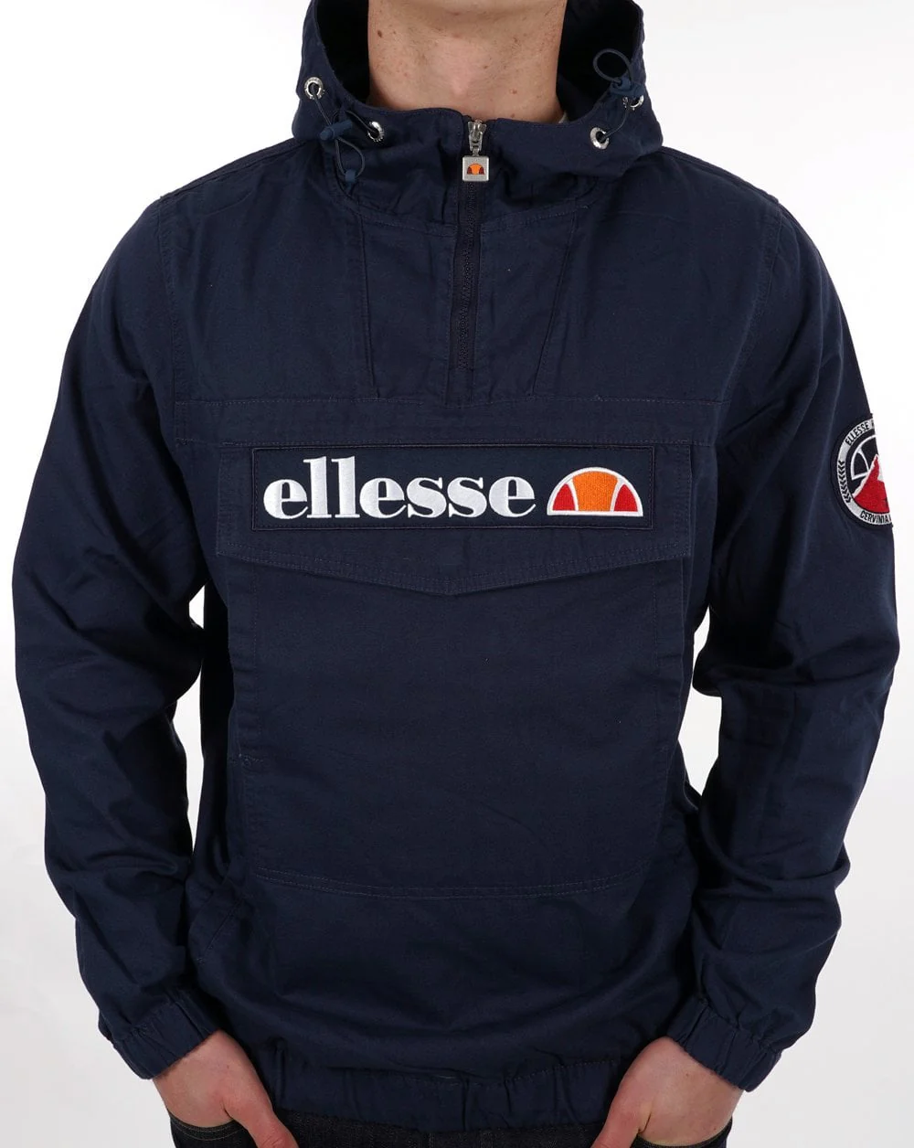 Ellesse Mont OH Canvas Jacket Navy - Image 3