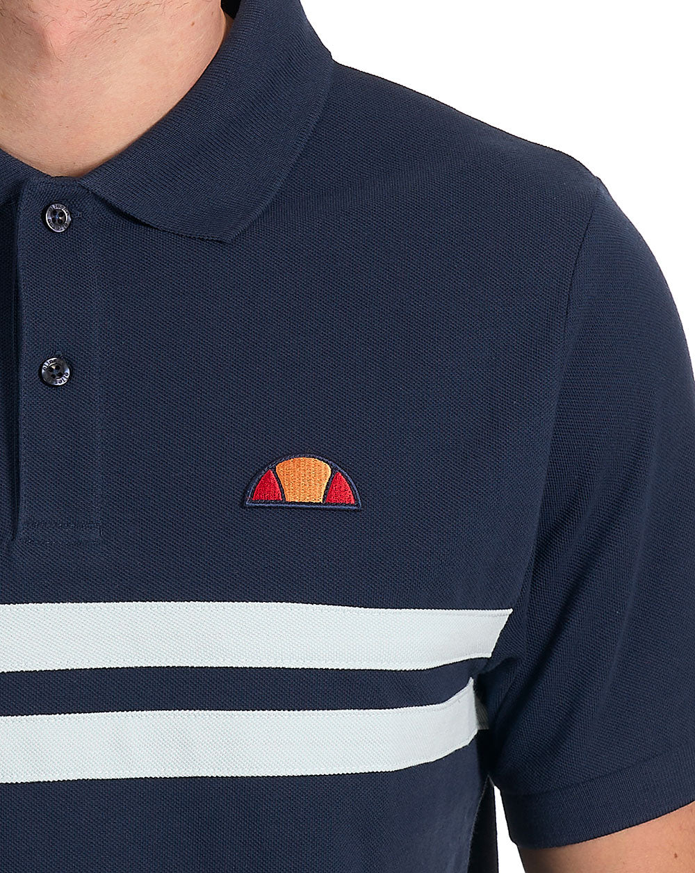 Ellesse Rimini Polo Shirt Navy / Light Blue - Image 2
