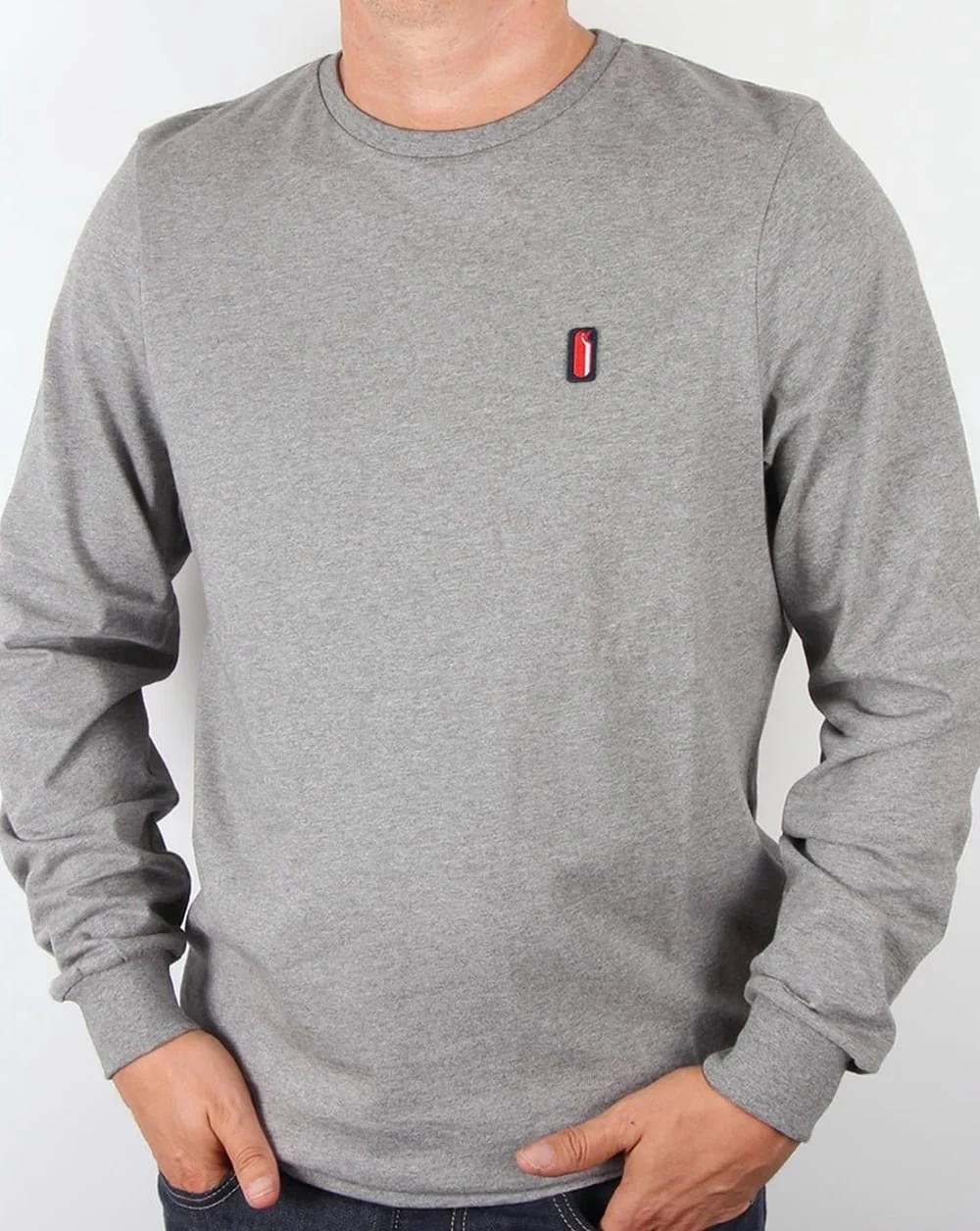 Ellesse Penguin Long Sleeve T Shirt 2 Pack Navy/Charcoal - Image 3