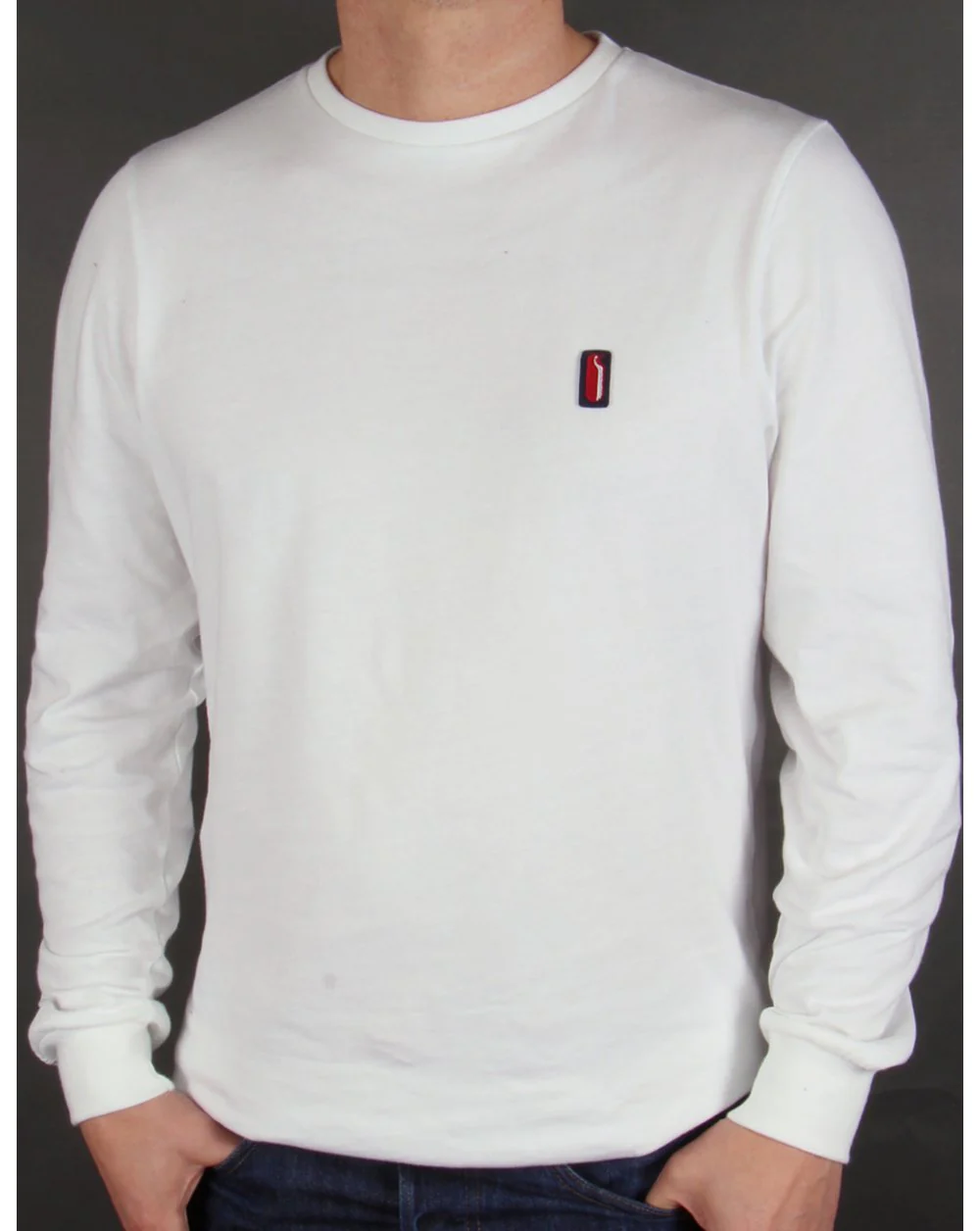 Ellesse Penguin Long Sleeve T-shirt White
