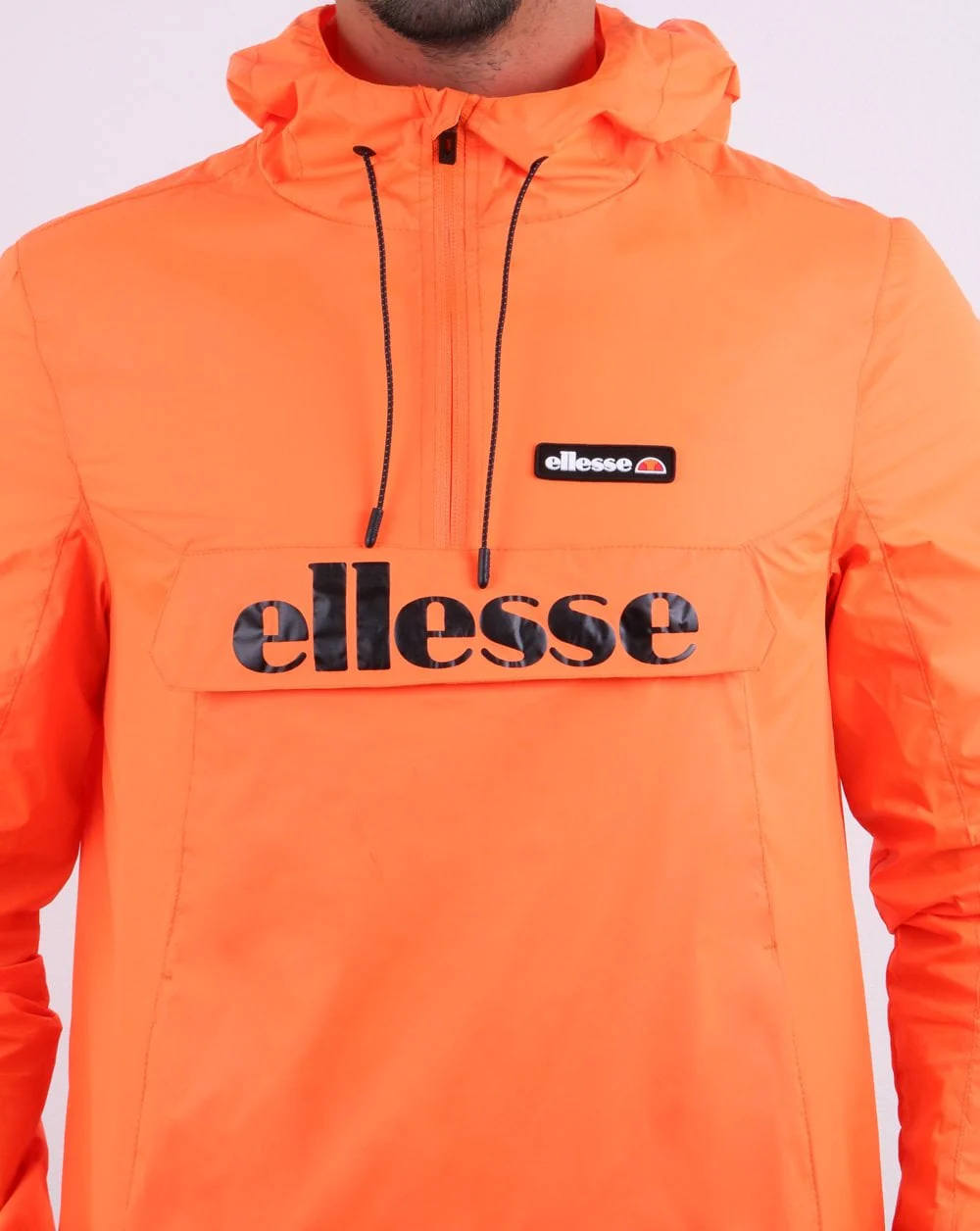 Ellesse Quarter Zip Jacket Brilliant Orange - Image 3