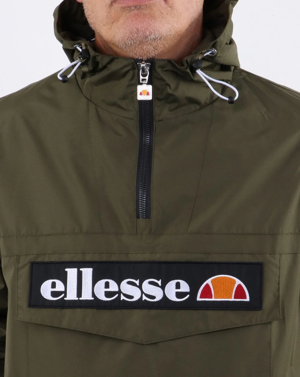 Ellesse Quarter Zip Jacket Khaki - Image 3