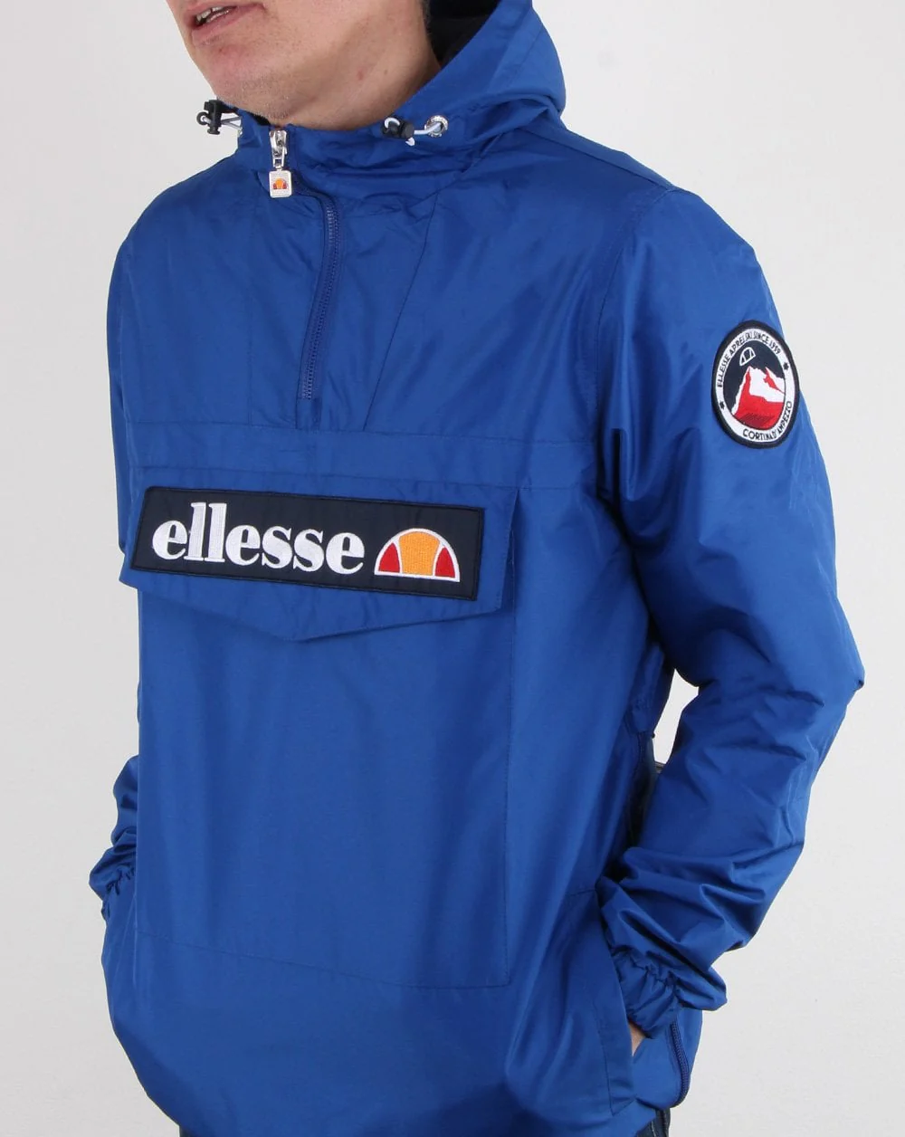 Ellesse Quarter Zip Overhead Jacket Royal Blue