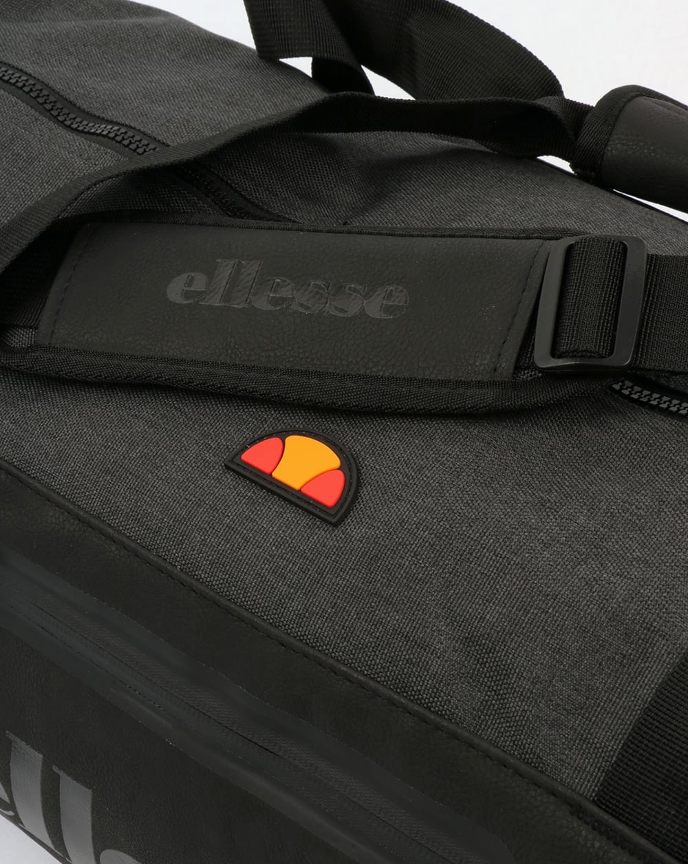 Ellesse Renato Barrel Bag Black/Charcoal Marl - Image 4