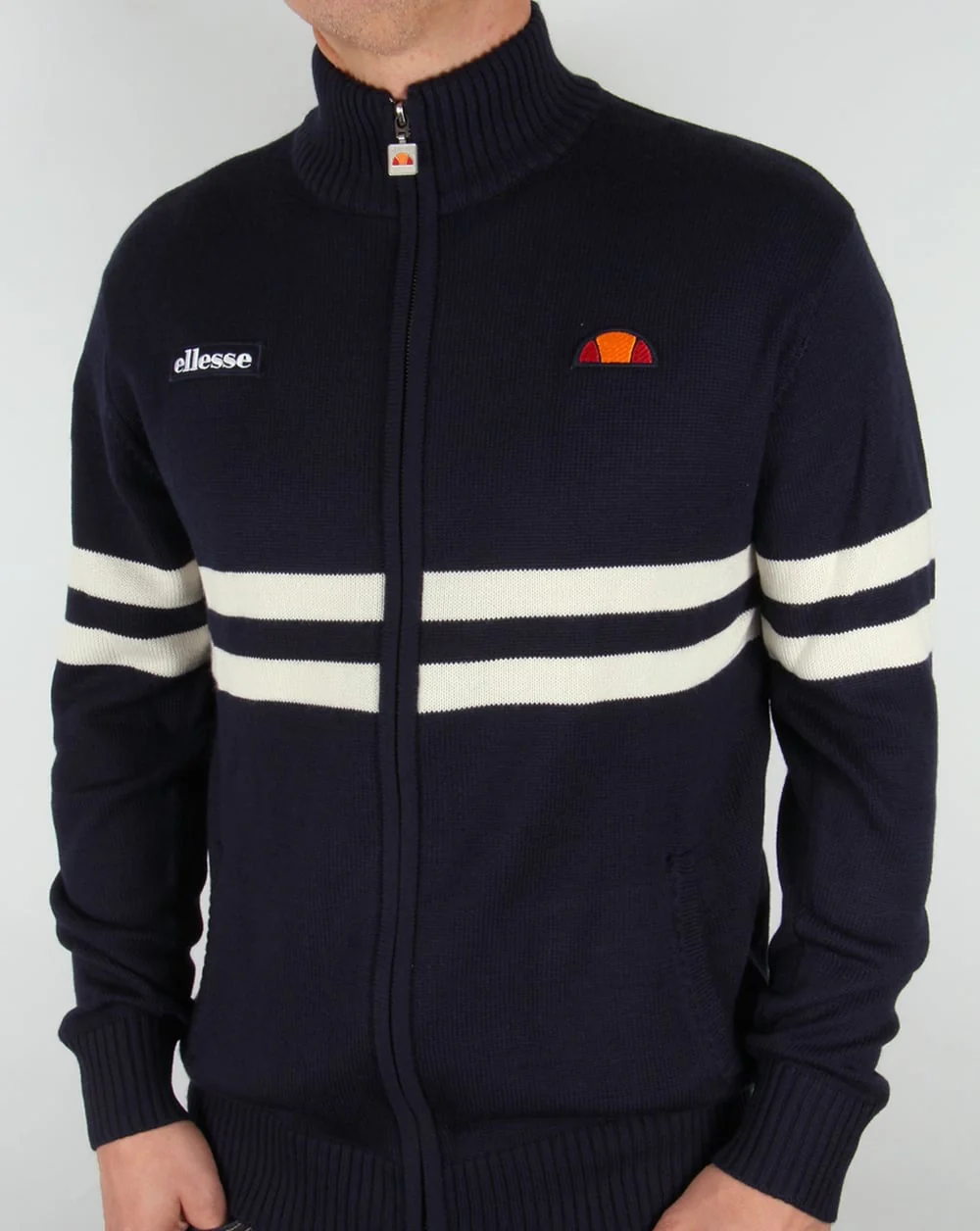 Ellesse Rimini Full Zip Knit Navy