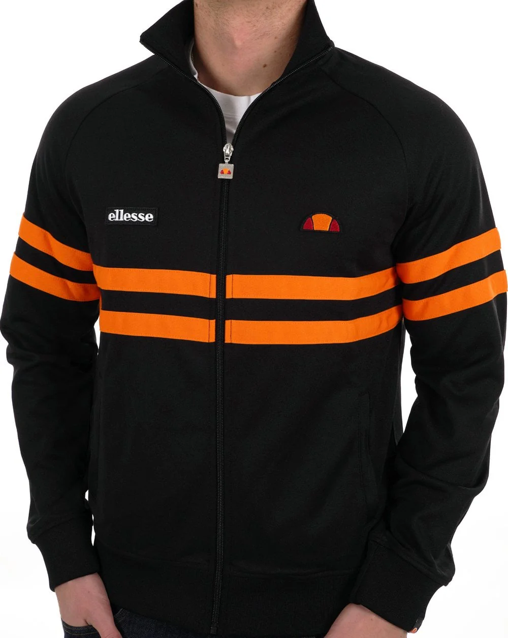 Ellesse Rimini Track Top Black/Orange - Image 4