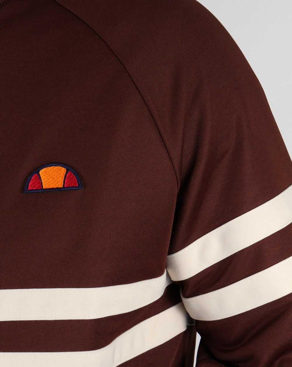 Ellesse Rimini Track Top Brown/Cream - Image 3