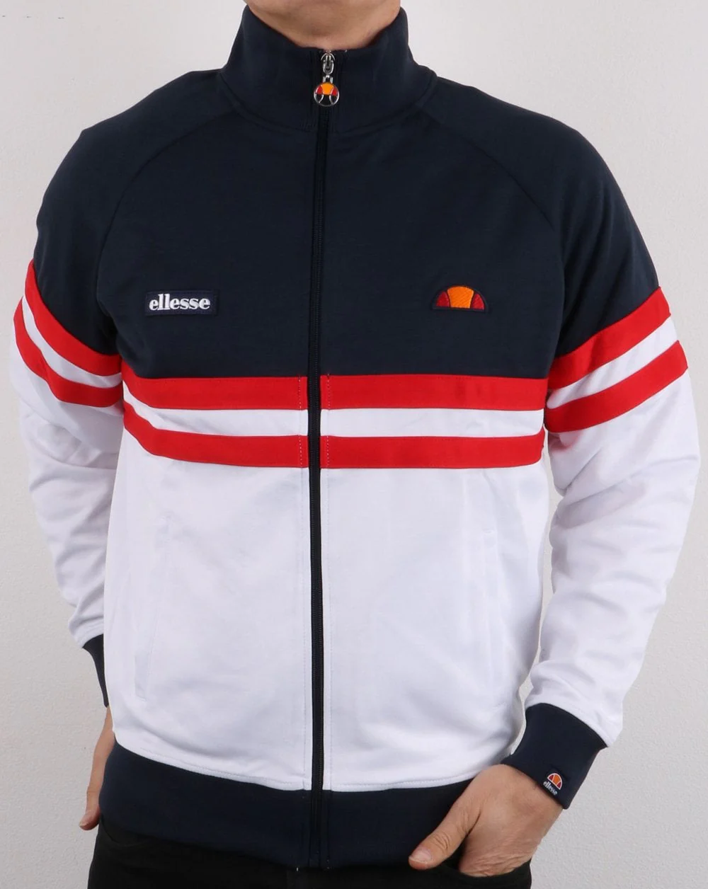 Ellesse Rimini Track Top Navy/white/red - Image 2