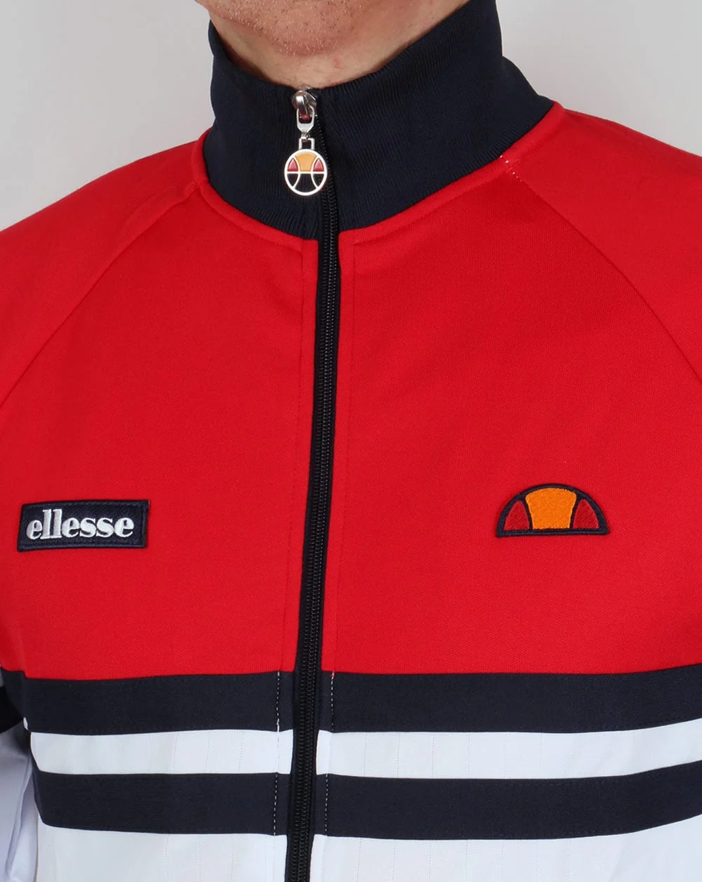 Ellesse Rimini Track Top Red/White/Navy - Image 2