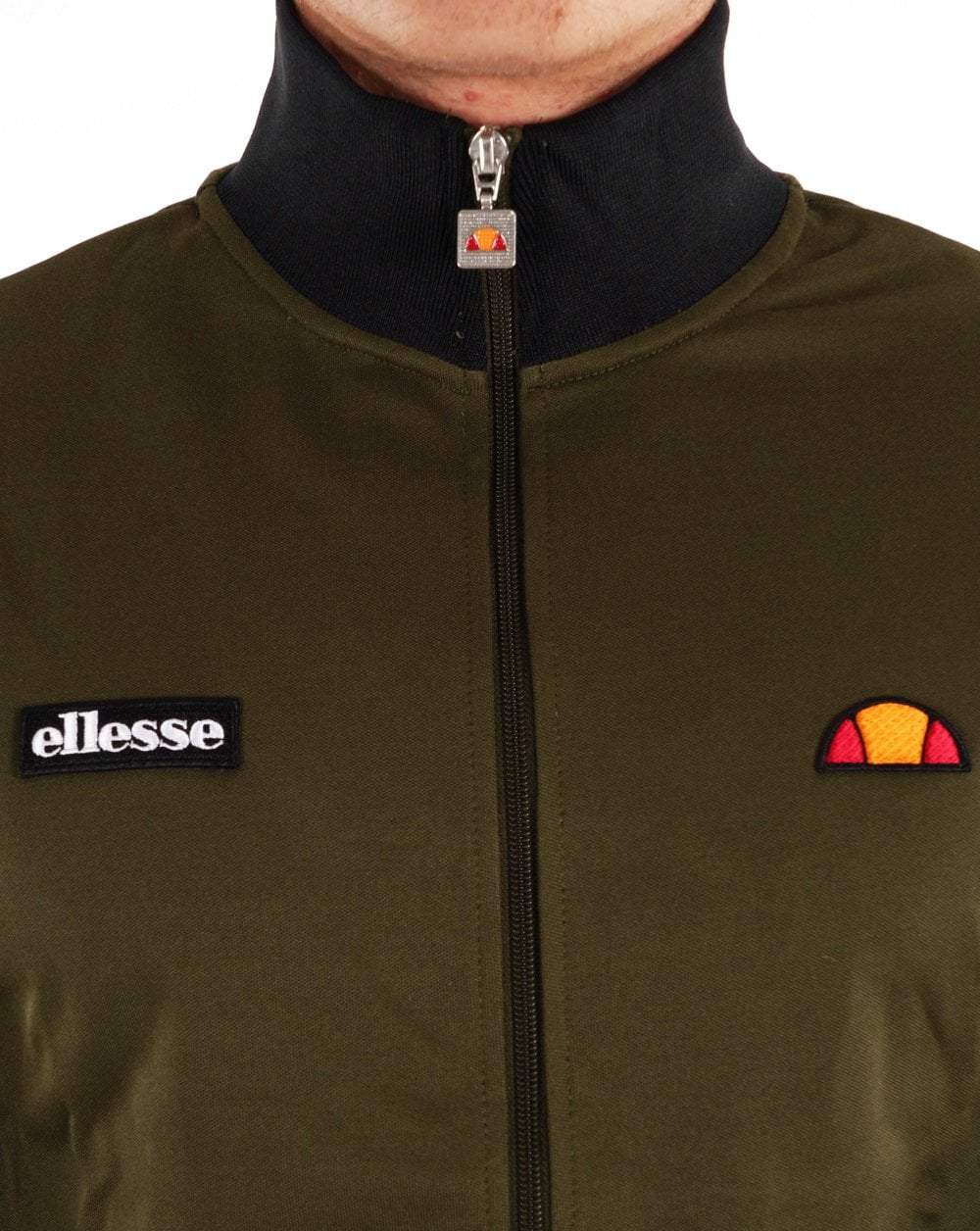 Ellesse Roma Track Top Khaki/Black - Image 2