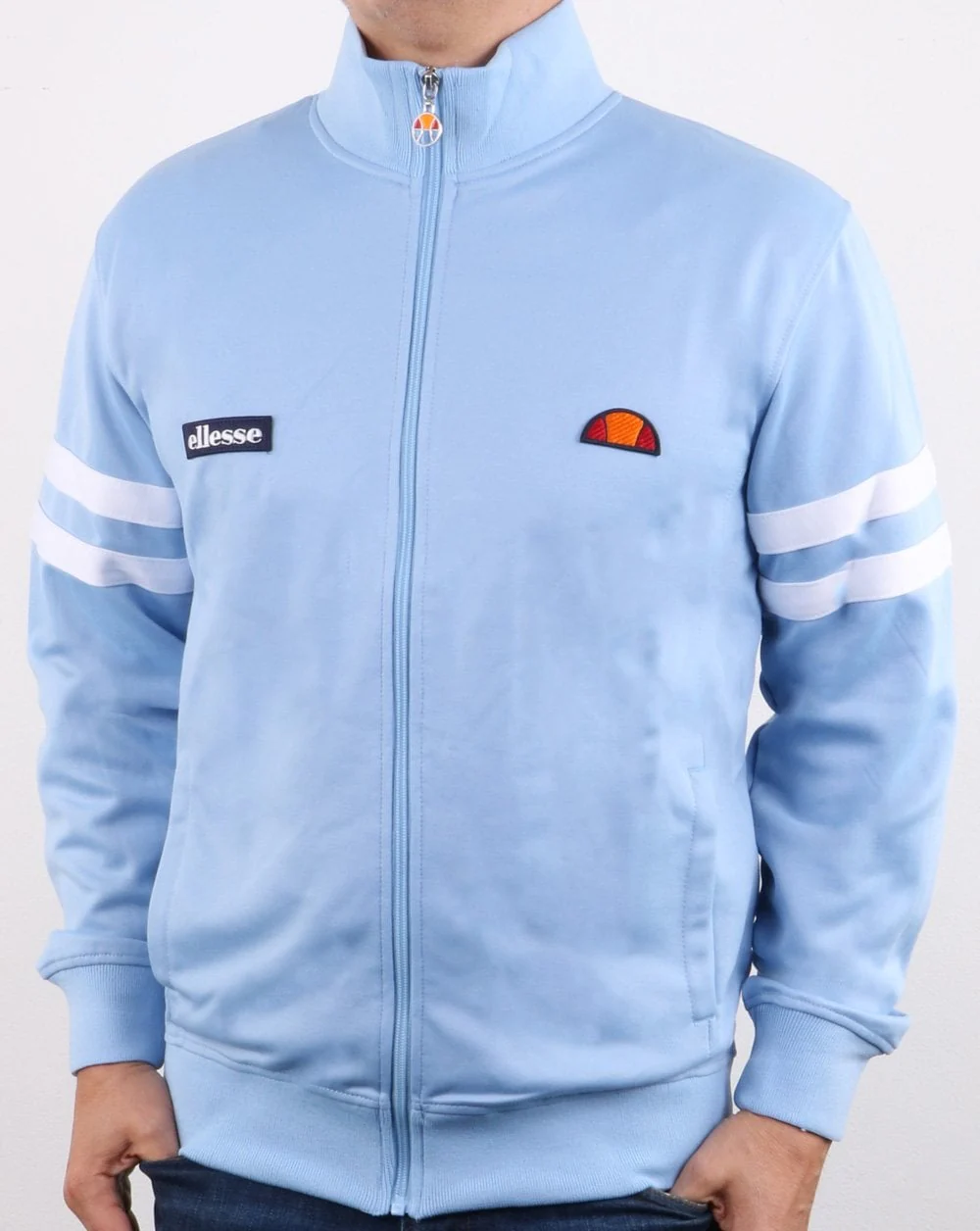 Ellesse Roma Track Top Light Blue - Image 3