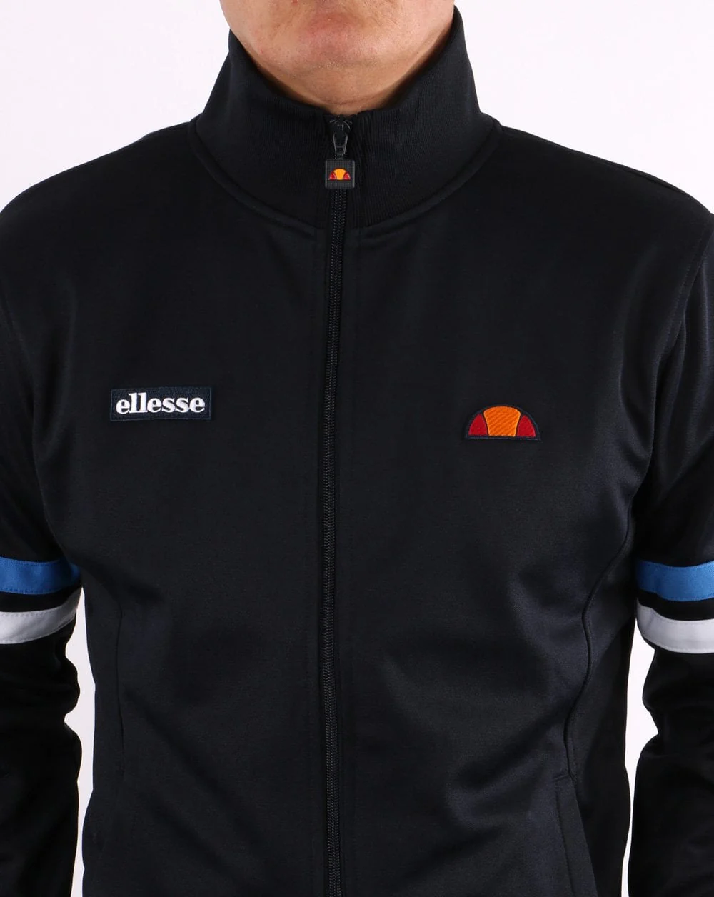 Ellesse Roma Track Top Navy/White/Blue - Image 2