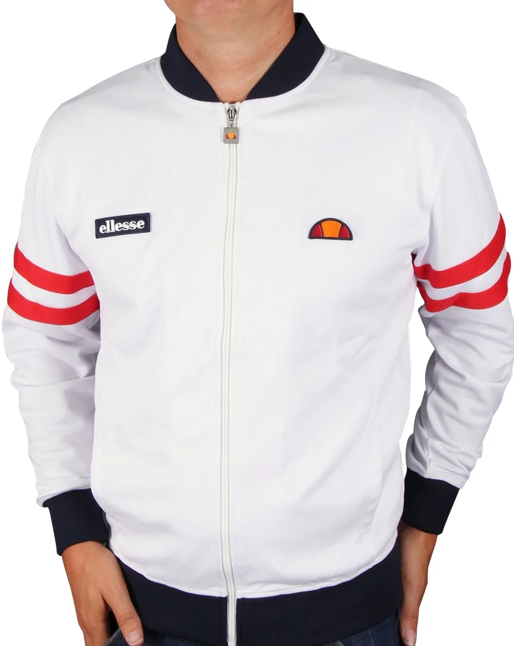 Ellesse Roma Track Top White - Image 3