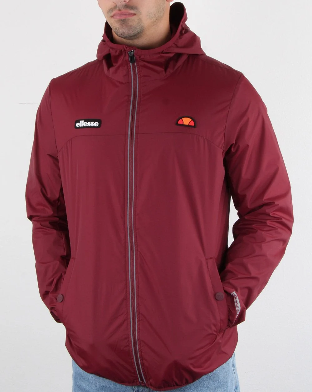 Ellesse Sortoni Jacket Burgundy - Image 3