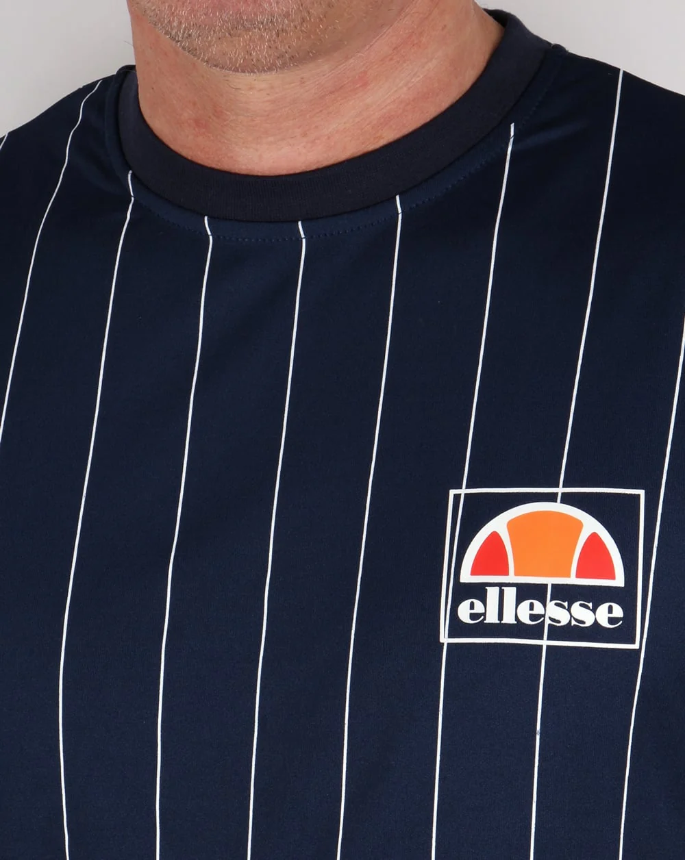 Ellesse Striped T-shirt Navy - Image 2