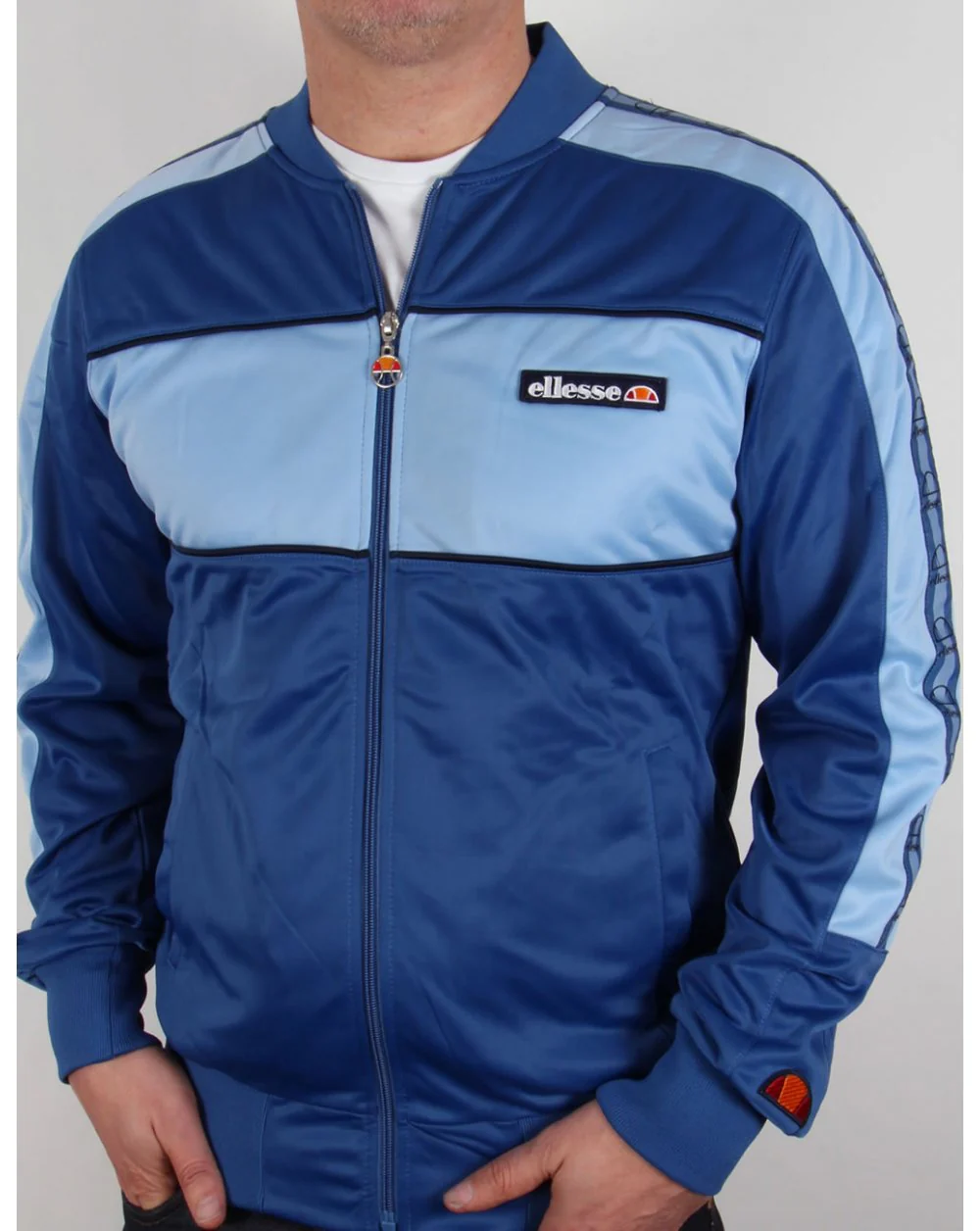 Ellesse Veron Track Top Bright Cobalt/Sky Blue - Image 3