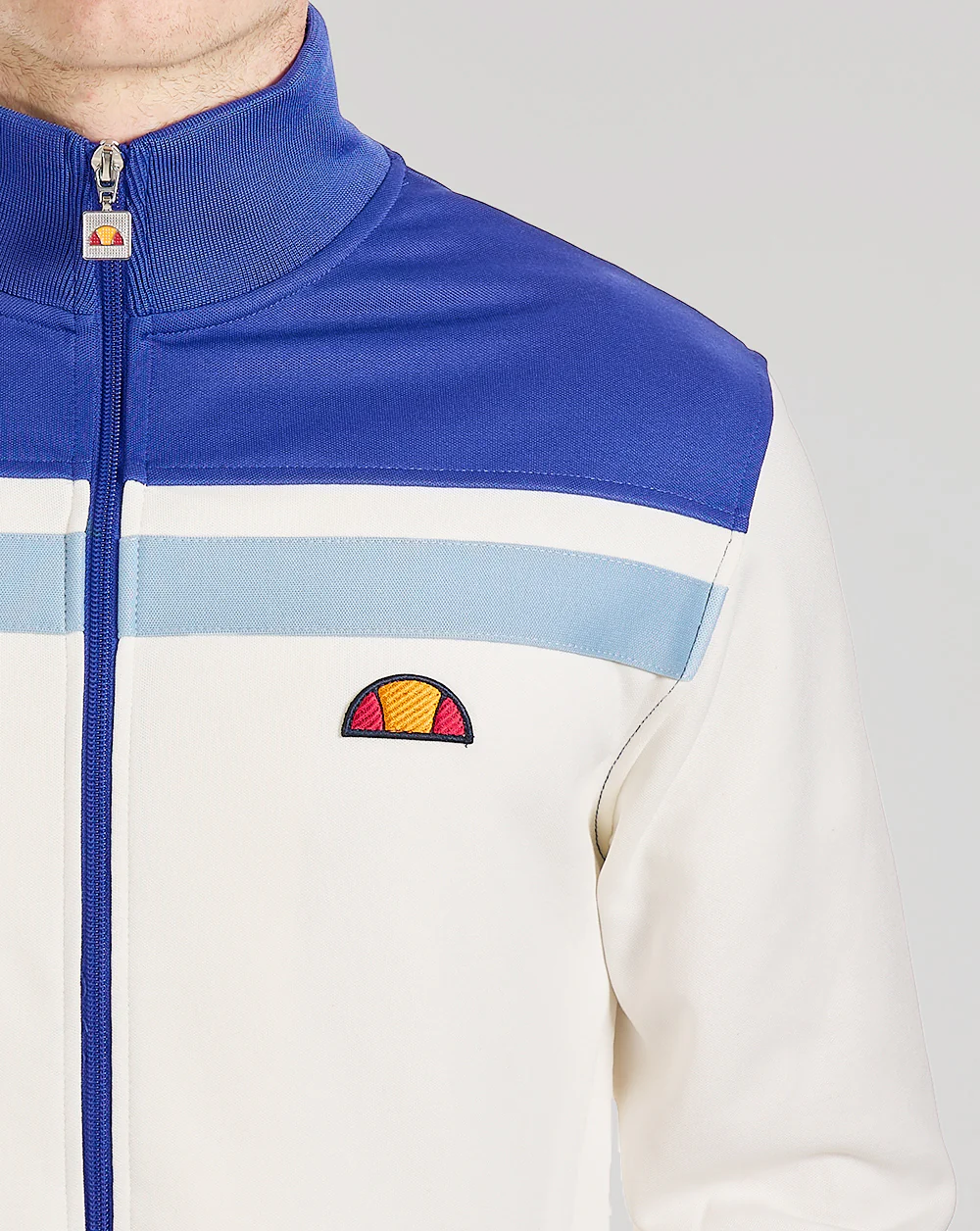 Ellesse Vignola Track Top Off White/Blue - Image 2