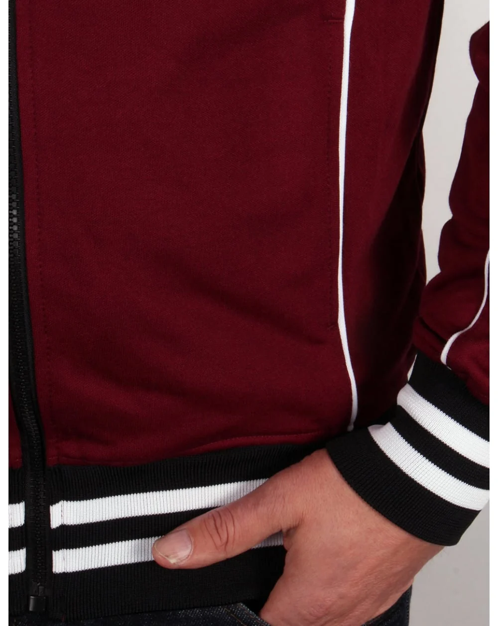 Ellesse Vilas Milan Track Top Burgundy - Image 3