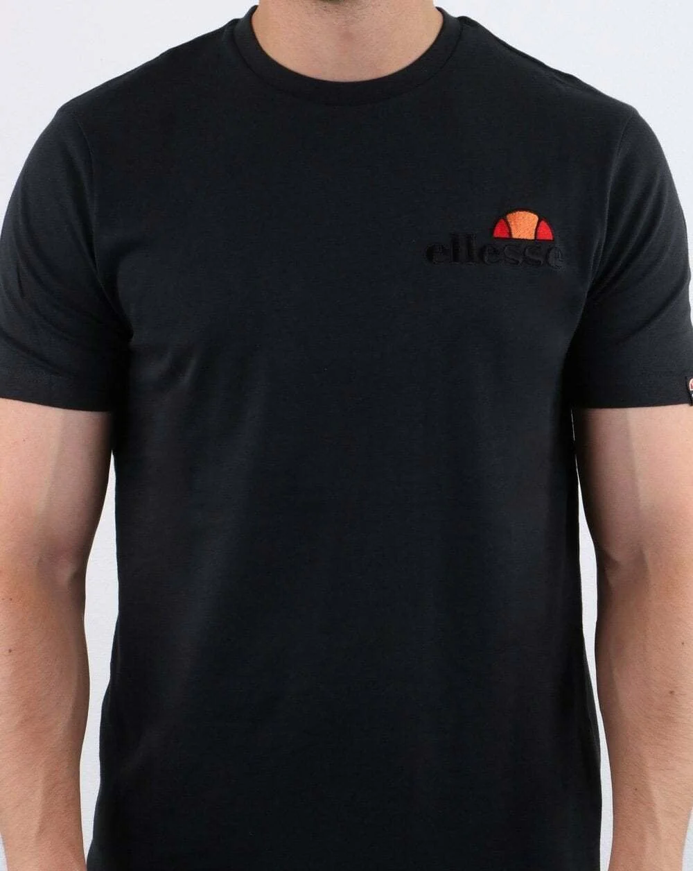 Ellesse Voodoo T Shirt Black Tonal Logo - Image 3