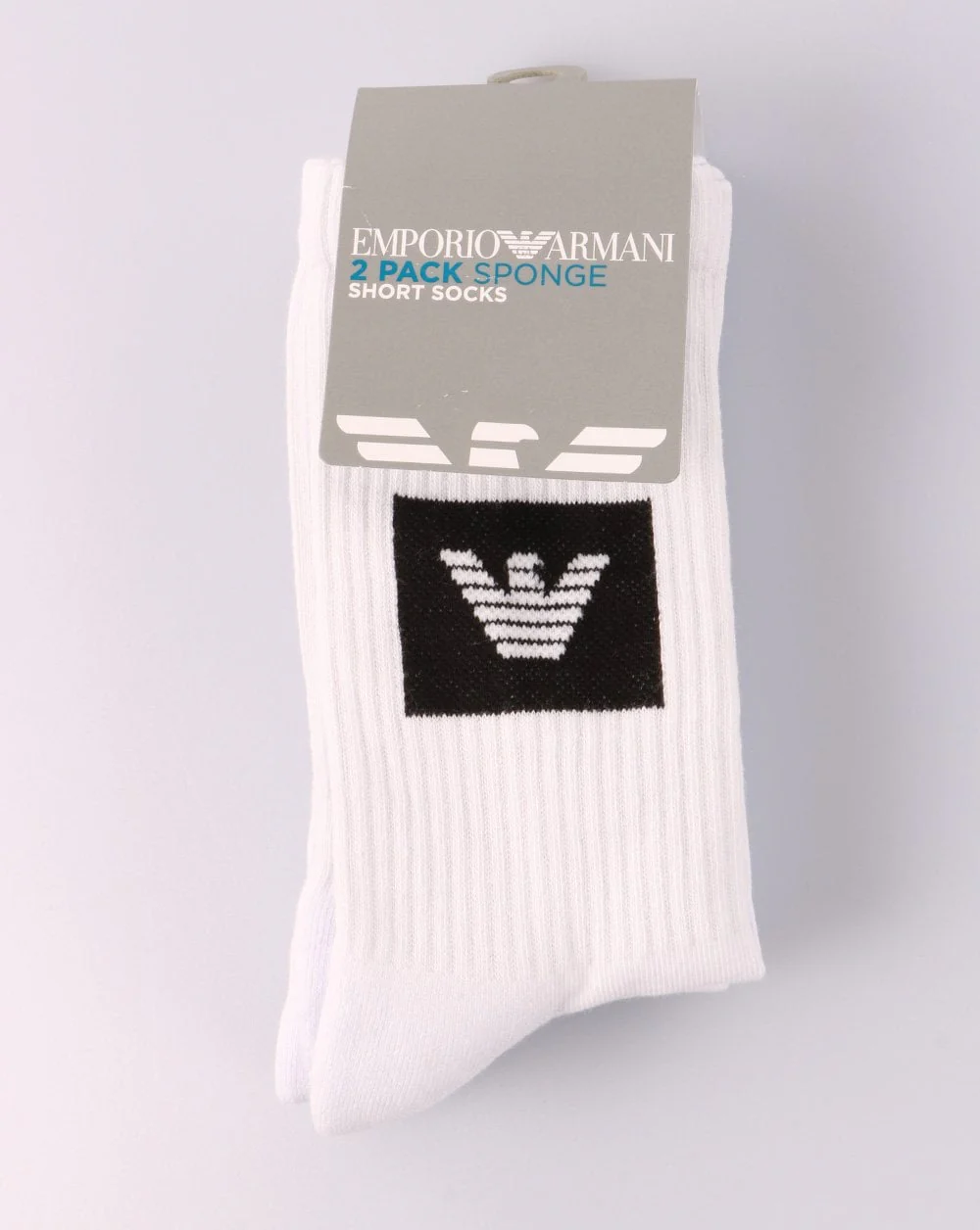 Emporio Armani 2 Pack Socks White/black