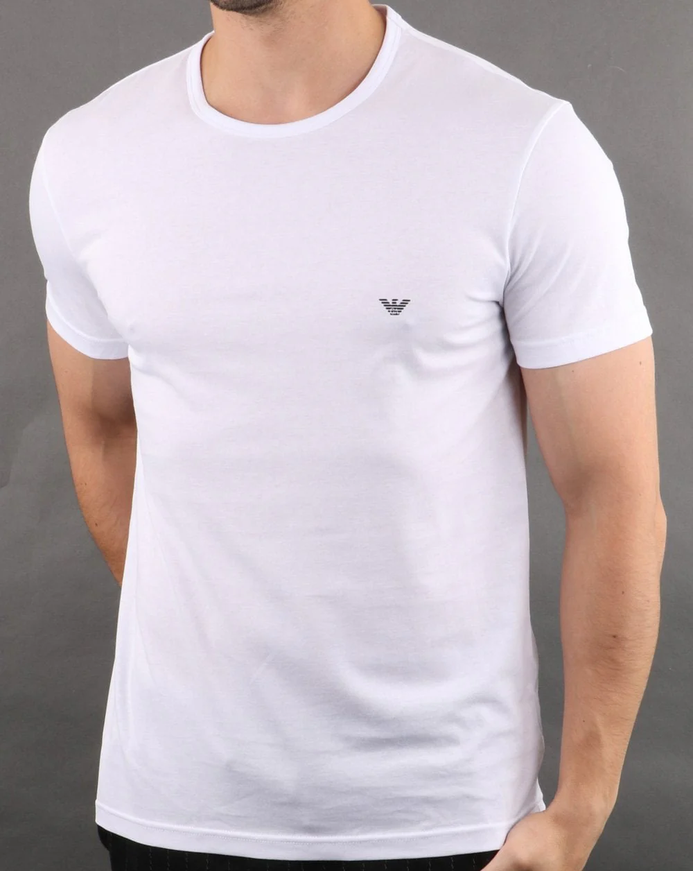 Emporio Armani 2 Pack T Shirts Black/white - Image 3