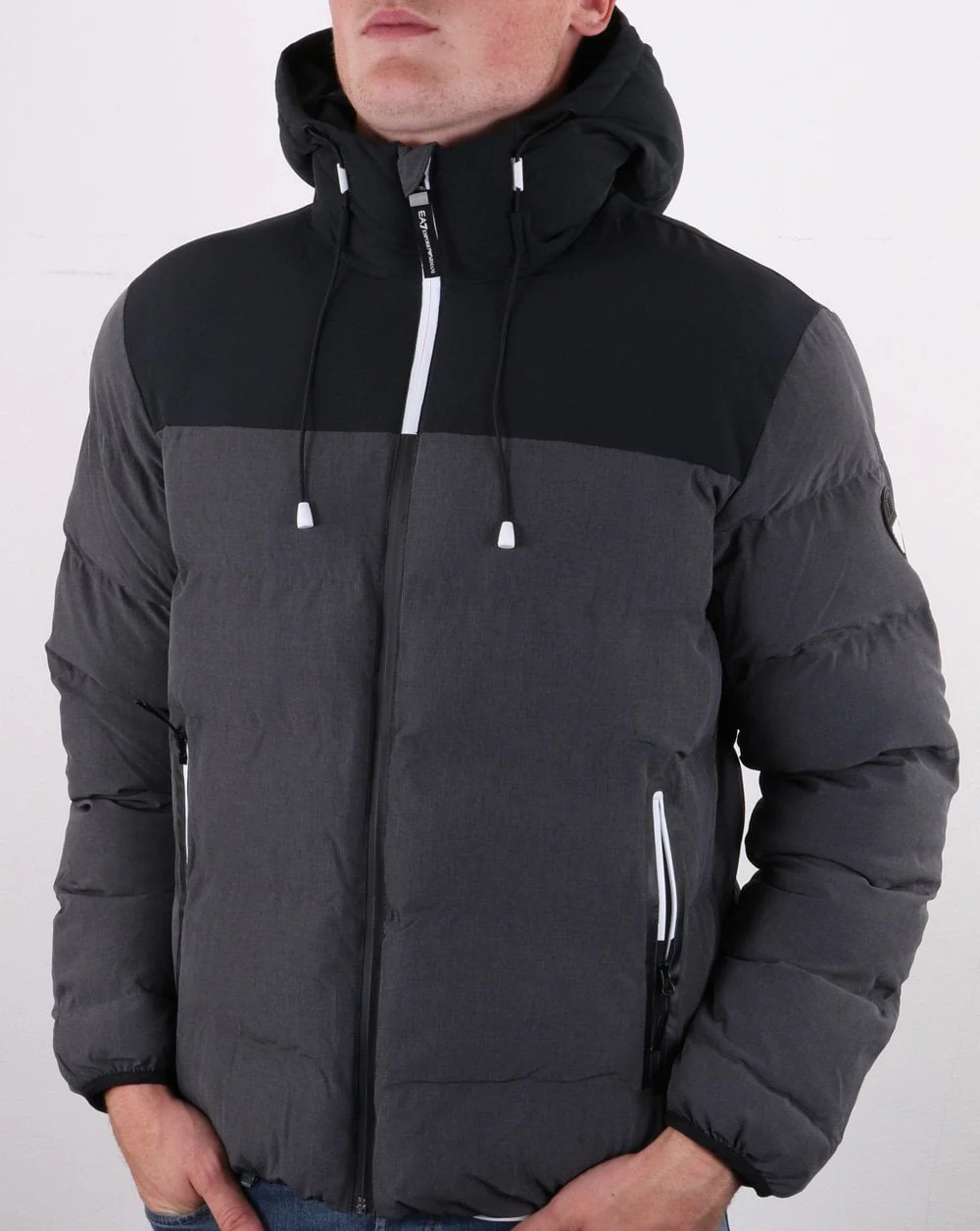 Emporio Armani EA7 Bomber Jacket Dark Grey