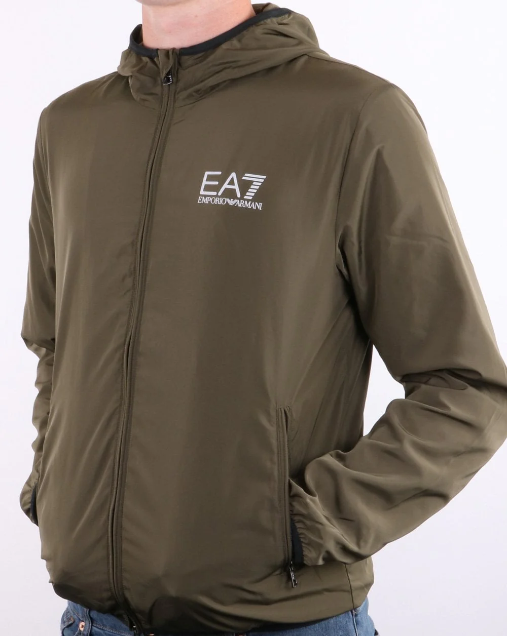Emporio Armani EA7 Bomber Jacket Grape Leaf - Image 3