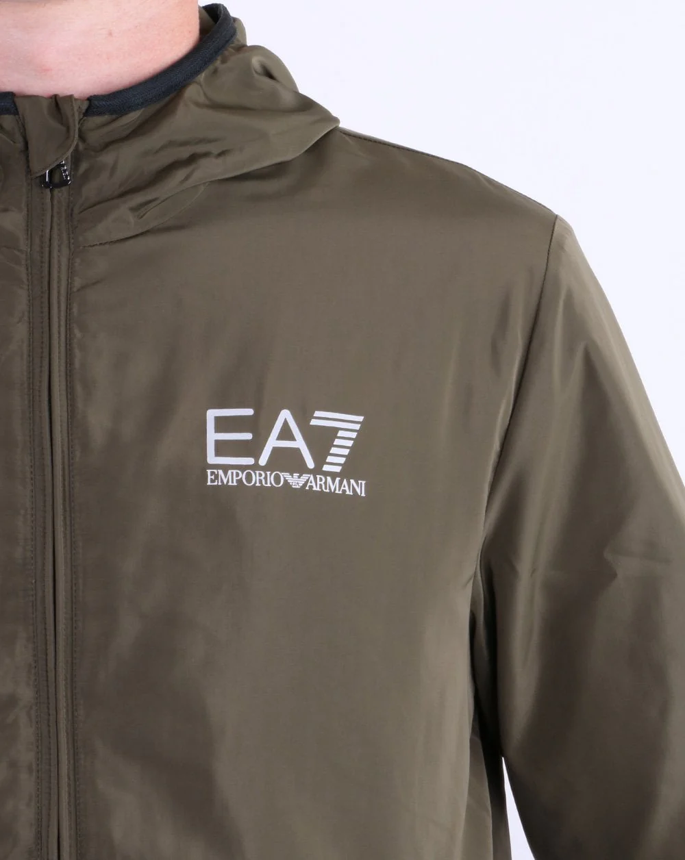 Emporio Armani EA7 Bomber Jacket Grape Leaf - Image 4