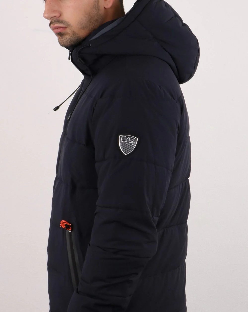 Emporio Armani EA7 Bomber Jacket Night Blue - Image 5