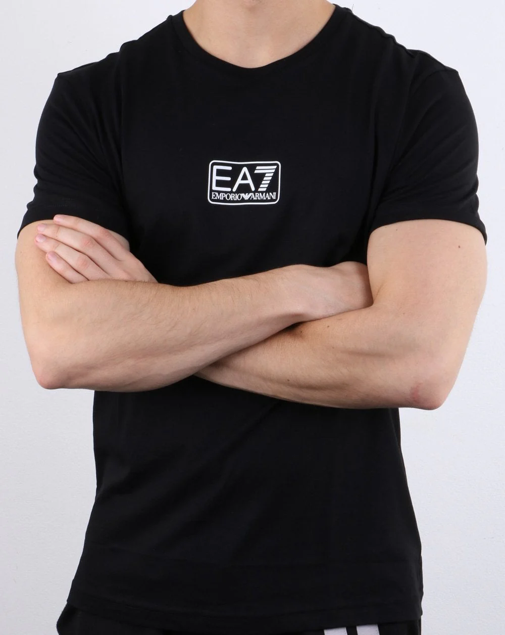 Emporio Armani EA7 Box Logo T-shirt Black - Image 3