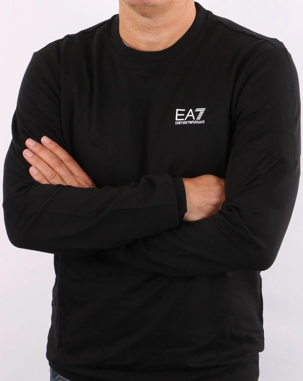 Emporio Armani EA7 Sweatshirt Black/White - Image 2