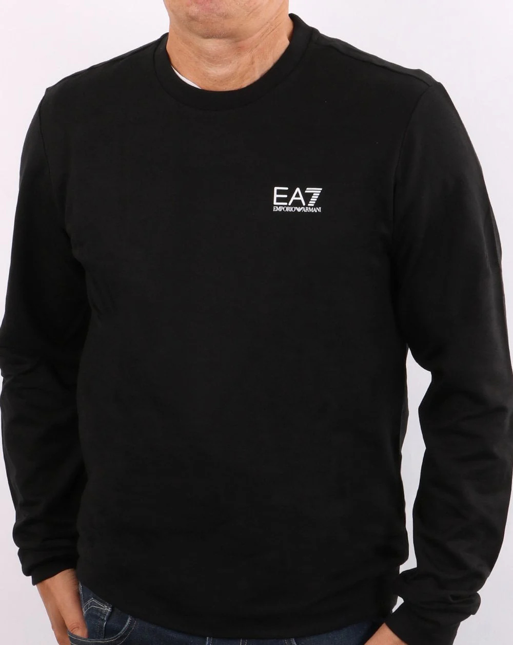 Emporio Armani EA7 Sweatshirt Black/White - Image 4